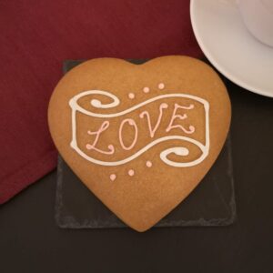 Image of a gluten-free and dairy-free Gingerbread Heart for Valentine's Day