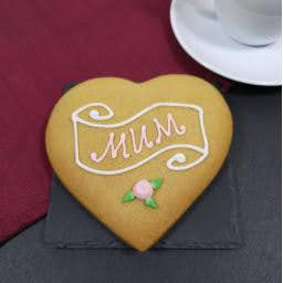 Image of a gluten-free and dairy-free Gingerbread Heart for Mother's Day