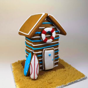 Gingerbread Beach Hut Kit