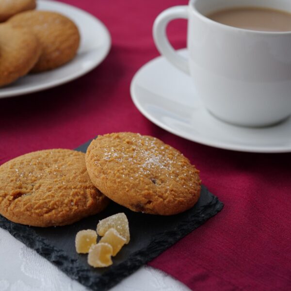 Image of a gluten-free and dairy-free Stem Ginger Biscuit